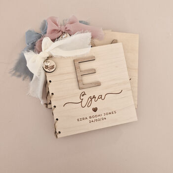 Personalised Wooden Christening Card – Special Keepsake Gift, 4 of 9