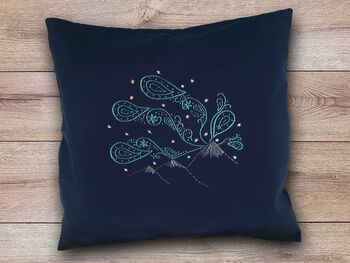Northern Lights Cushion Beginners Embroidery Kit, 4 of 4