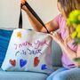 Thank You Teacher Bag With Child's Drawing, thumbnail 1 of 4
