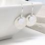 Opal And Silver Earrings 'Luna', thumbnail 3 of 4