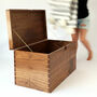 Handmade Wooden Storage Coffee Table Trunk, thumbnail 1 of 11