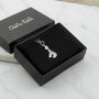 Giraffe Pendant Necklace In Sterling Silver, thumbnail 7 of 8