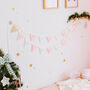 Pink And Gold Merry Christmas Bunting, thumbnail 4 of 8