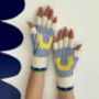 Bloc Fingerless Gloves, thumbnail 2 of 5