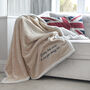 Personalised Save On Your Heating Warm Neutral Blanket, thumbnail 2 of 9