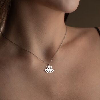 Sterling Silver Bell Necklace, 5 of 9