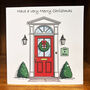 Personalised Red Christmas Door Cards Choice Of Two, thumbnail 1 of 2