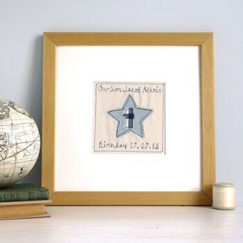 Personalised Initial Star Birthday Card For Him, 4 of 12