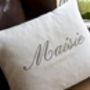 Embroidered Named Cushion, thumbnail 2 of 8