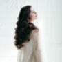 Gold Sequin Kimono | Wedding Cape | Long Sleeved Bridal Cover Up, thumbnail 3 of 11