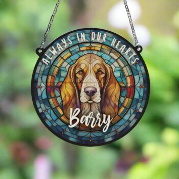 Basset Hound Memorial Suncatcher, 6 of 6