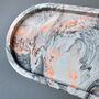A Marble Effect Decorative Tray With Neon Highlights, thumbnail 5 of 5