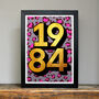 Personalised 40th Birthday 1984 Golden Year Print, thumbnail 3 of 6