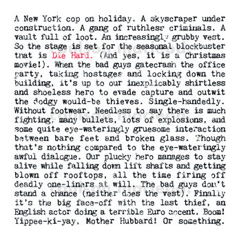 Die Hard Movie Plot Print, Film Lover Gift, 2 of 10