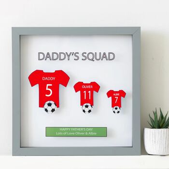 Personalised Family Sports T Shirt Frame, 7 of 8