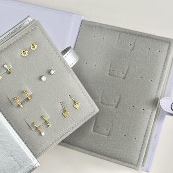 Earring Storage Book With Personalised Name And Moon, 2 of 8