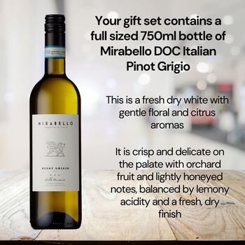 Vino Coco Personalised Mother's Day White Wine And Truffles Gift Set, 2 of 9