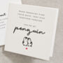 Adorable Valentines Day Card With Penguins, thumbnail 1 of 2