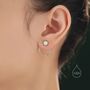 Double Circle White Opal Ear Jacket, thumbnail 3 of 11