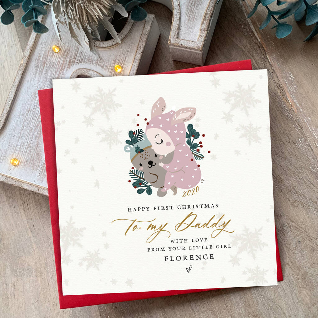 Baby's First Christmas|Christmas Card|Son|Daughter Sb By Farrah &amp; Eve