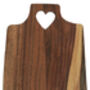 Acacia Wood Heart Handle Chopping Board, thumbnail 2 of 2