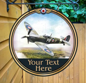 Spitfire Personalised Pub Sign/Bar Sign/Man Cave, 2 of 7