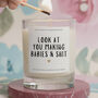 Funny Parents To Be Gift Making Babies Candle, thumbnail 1 of 6