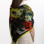 Floral Silk Square Scarf, thumbnail 1 of 4