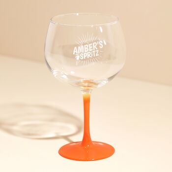 Personalised Name Aperitivo Spritz Balloon Glass, 3 of 3