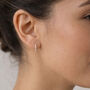 Timeless, Stylish Cz Hoop Earrings, thumbnail 2 of 8