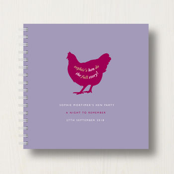 Personalised Hen Party Memory Book Or Album, 8 of 10