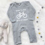 Born To Ride With Daddy Cycling Babygrow, thumbnail 9 of 11