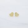Small Heart Earring Gold/Silver, thumbnail 2 of 6