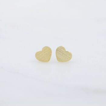 Small Heart Earring Gold/Silver, 2 of 6