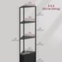 Five Tier Corner Shelf Storage Cabinet, thumbnail 2 of 7