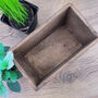 Carved Beech Wood Pot Planter For Mum, thumbnail 3 of 5