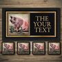 Pig And Bottle Personalised Pub Sign/Bar Sign/Man Cave, thumbnail 5 of 8