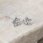 Tiny Sterling Silver Twinkling Star Stud Earrings, thumbnail 1 of 8