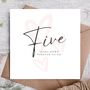 Five Year Anniversary | Cute Card For Husband / Wife, thumbnail 1 of 3
