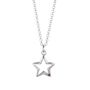 Sterling Silver And Ruby Open Star Necklace, thumbnail 6 of 6