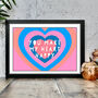 You Make My Heart Happy Graphic Typography Print, thumbnail 2 of 3