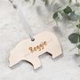 Personalised Wooden Bear Christmas Tree Decoration, thumbnail 3 of 3