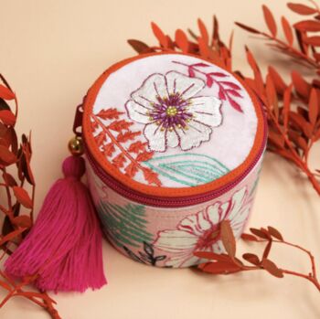 Pink Posy Beaded Jewellery Box, 5 of 5