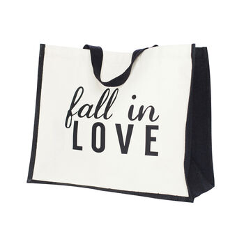 Valentine's Slogan Bag 'Fall In Love', 3 of 4
