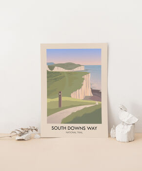 South Downs Way National Trail Poster Art Print, 3 of 8