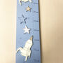 Personalised Jade Rockets Wooden Height Chart, thumbnail 5 of 10