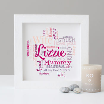 Personalised Wife Word Art Gift, 2 of 7
