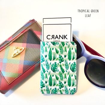 Personalised Tropical Flamingo Palm Card Holder Travel, 3 of 4
