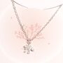 Diamonte Carded Tree Pendant Necklace In Gold Or Silver, thumbnail 4 of 4
