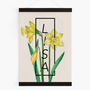Personalised Daffodil Botanical Flower Print, thumbnail 6 of 7